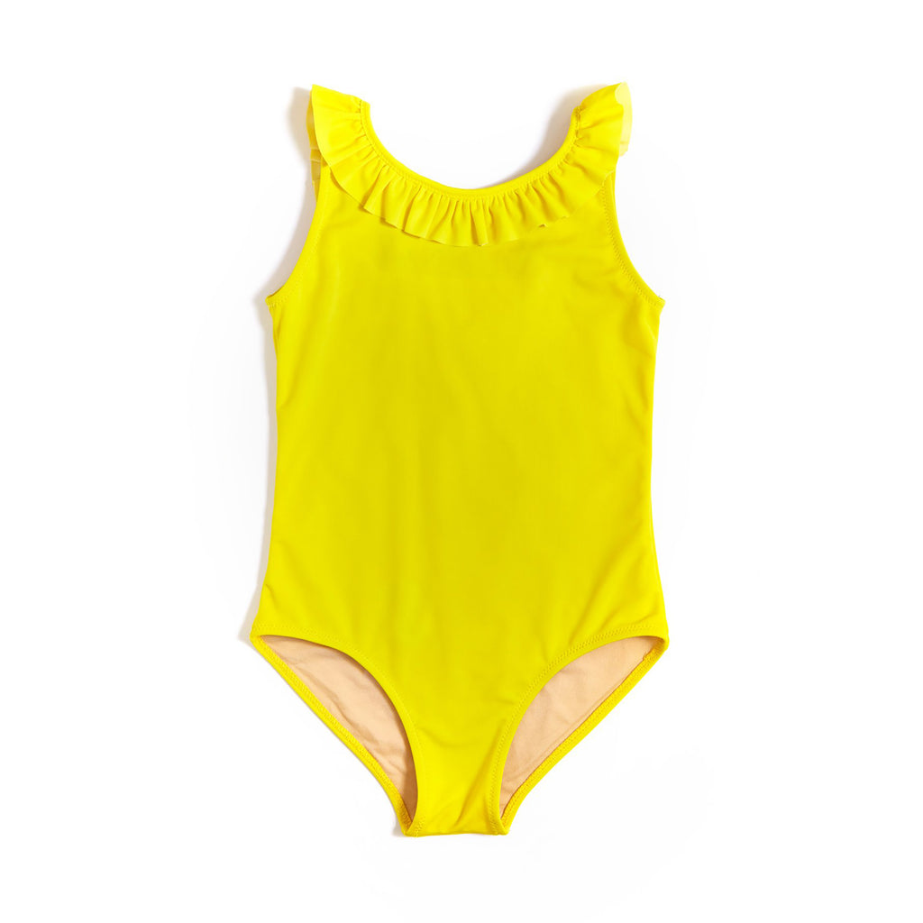 Girl’s Ruffled One-Piece Swimsuit Lemonade