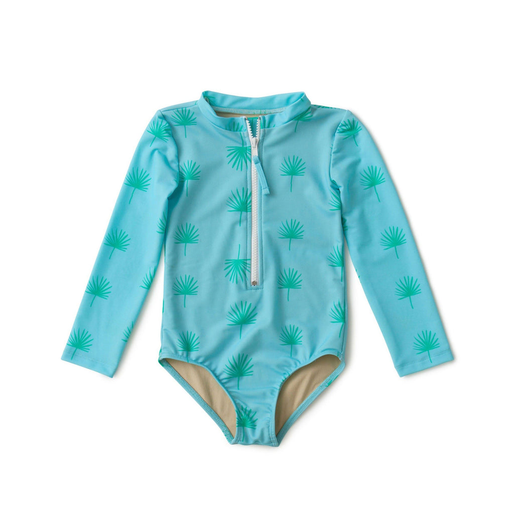 Girl's One-Piece Surf Suit Fronds Forever